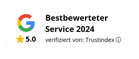 Bestbewerteter Service 2024 - 5.0 Sterne