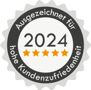 Ausgezeichnet für hohe Kundenzufriedenheit 2024